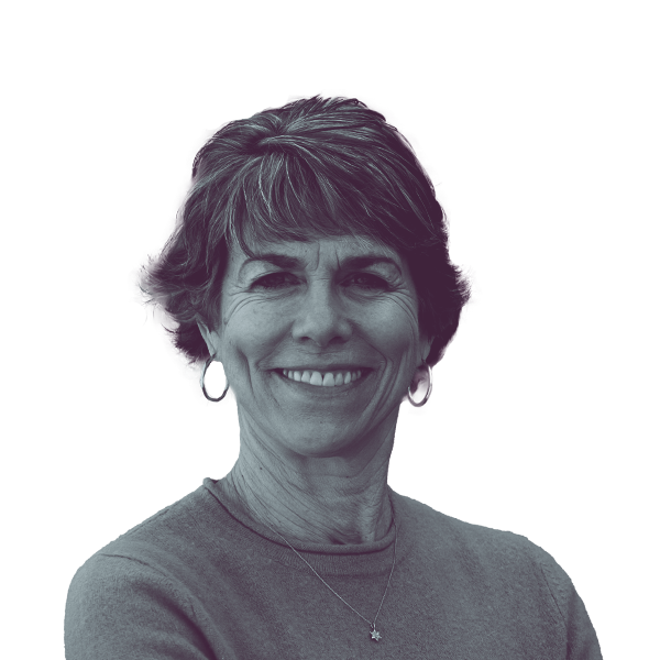 A black and white portrait of Lisa Swain, candidate for New Jersey Assembly District 38, smiling and looking into the camera.