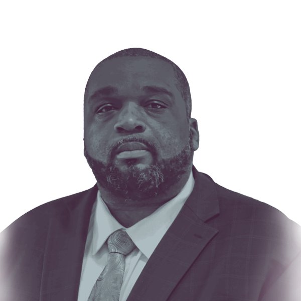 A black and white portrait of Justin Crosby, Democratic candidate for Mississippi House District 22, looking into the camera.