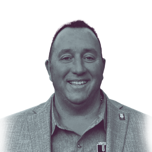 A black and white portrait of Gary Clemons, Democratic candidate running to represent Kentucky Senate district 37.